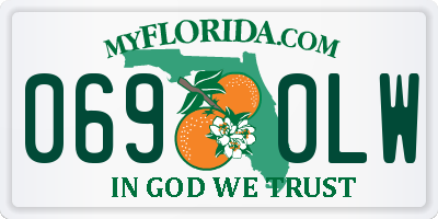 FL license plate 0690LW