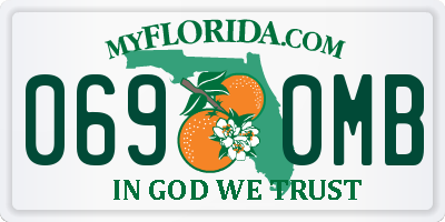 FL license plate 0690MB