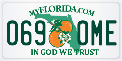 FL license plate 0690ME