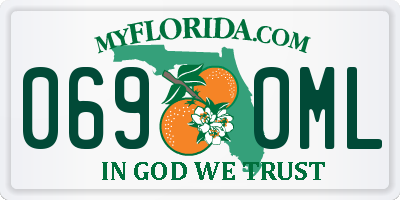 FL license plate 0690ML
