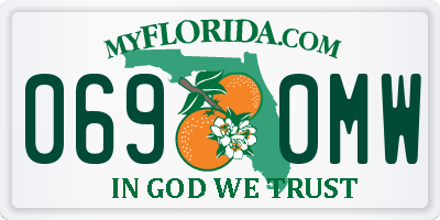 FL license plate 0690MW