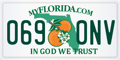 FL license plate 0690NV