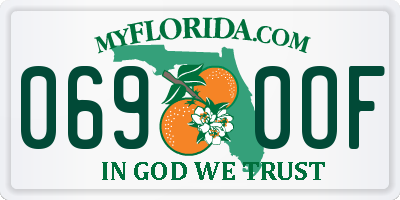 FL license plate 0690OF