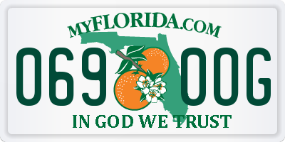 FL license plate 0690OG