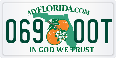 FL license plate 0690OT