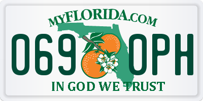 FL license plate 0690PH