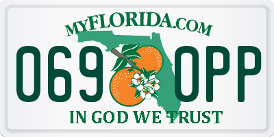 FL license plate 0690PP