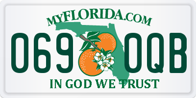 FL license plate 0690QB