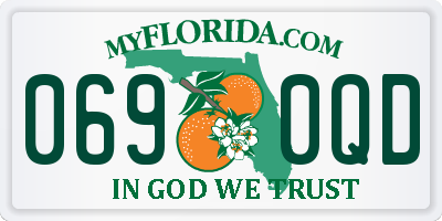 FL license plate 0690QD