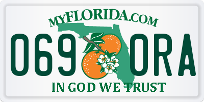 FL license plate 0690RA
