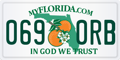 FL license plate 0690RB