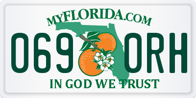 FL license plate 0690RH