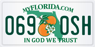FL license plate 0690SH