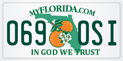 FL license plate 0690SI