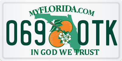 FL license plate 0690TK