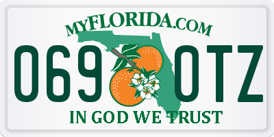 FL license plate 0690TZ
