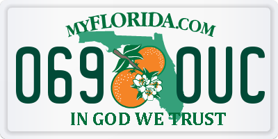FL license plate 0690UC