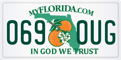 FL license plate 0690UG