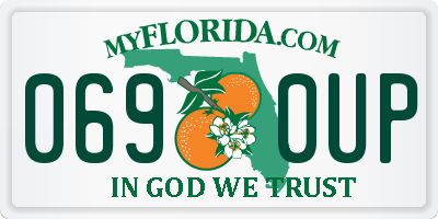 FL license plate 0690UP