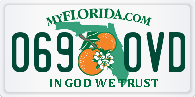 FL license plate 0690VD