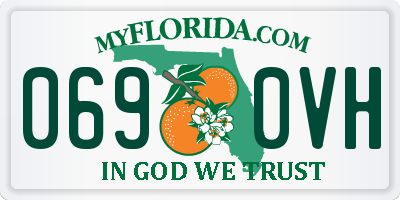 FL license plate 0690VH
