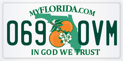 FL license plate 0690VM