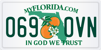 FL license plate 0690VN