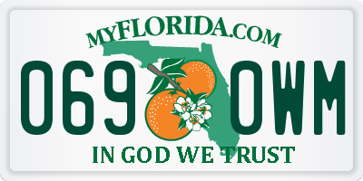 FL license plate 0690WM