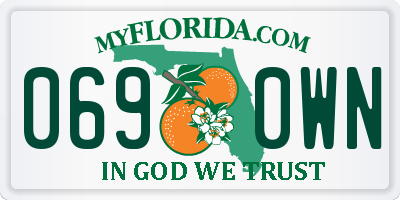 FL license plate 0690WN