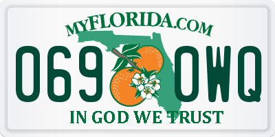 FL license plate 0690WQ