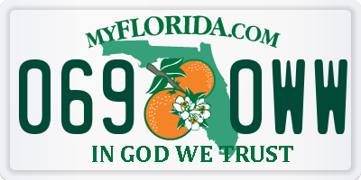 FL license plate 0690WW