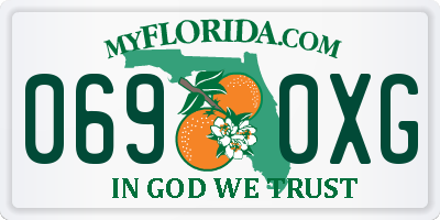 FL license plate 0690XG