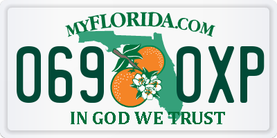 FL license plate 0690XP
