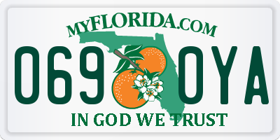 FL license plate 0690YA