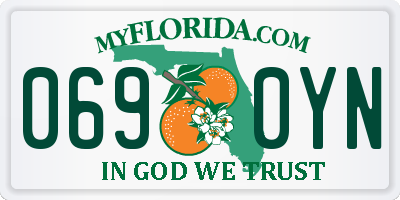 FL license plate 0690YN