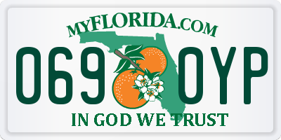 FL license plate 0690YP