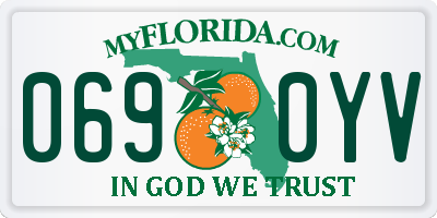 FL license plate 0690YV