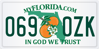 FL license plate 0690ZK