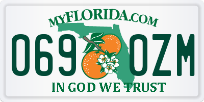 FL license plate 0690ZM