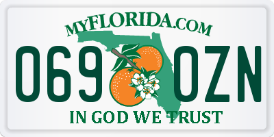 FL license plate 0690ZN