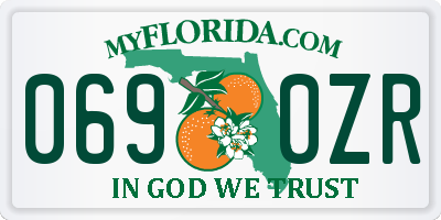 FL license plate 0690ZR