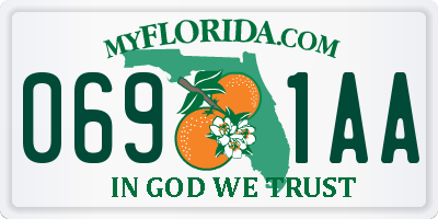 FL license plate 0691AA