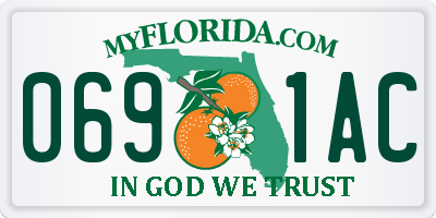 FL license plate 0691AC