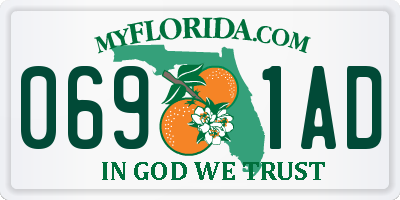 FL license plate 0691AD