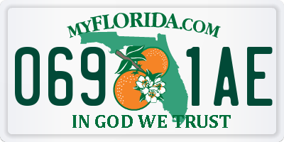 FL license plate 0691AE