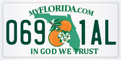 FL license plate 0691AL