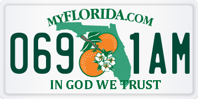 FL license plate 0691AM