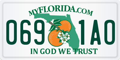 FL license plate 0691AO
