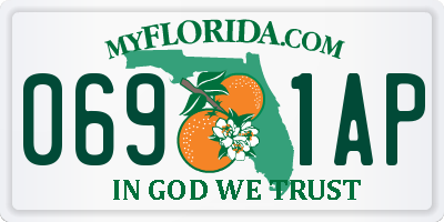 FL license plate 0691AP