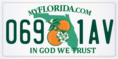 FL license plate 0691AV